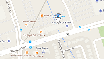 Map of Total Vision Eye Care - Whitby Location